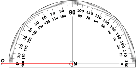 30 degree angle protractor
